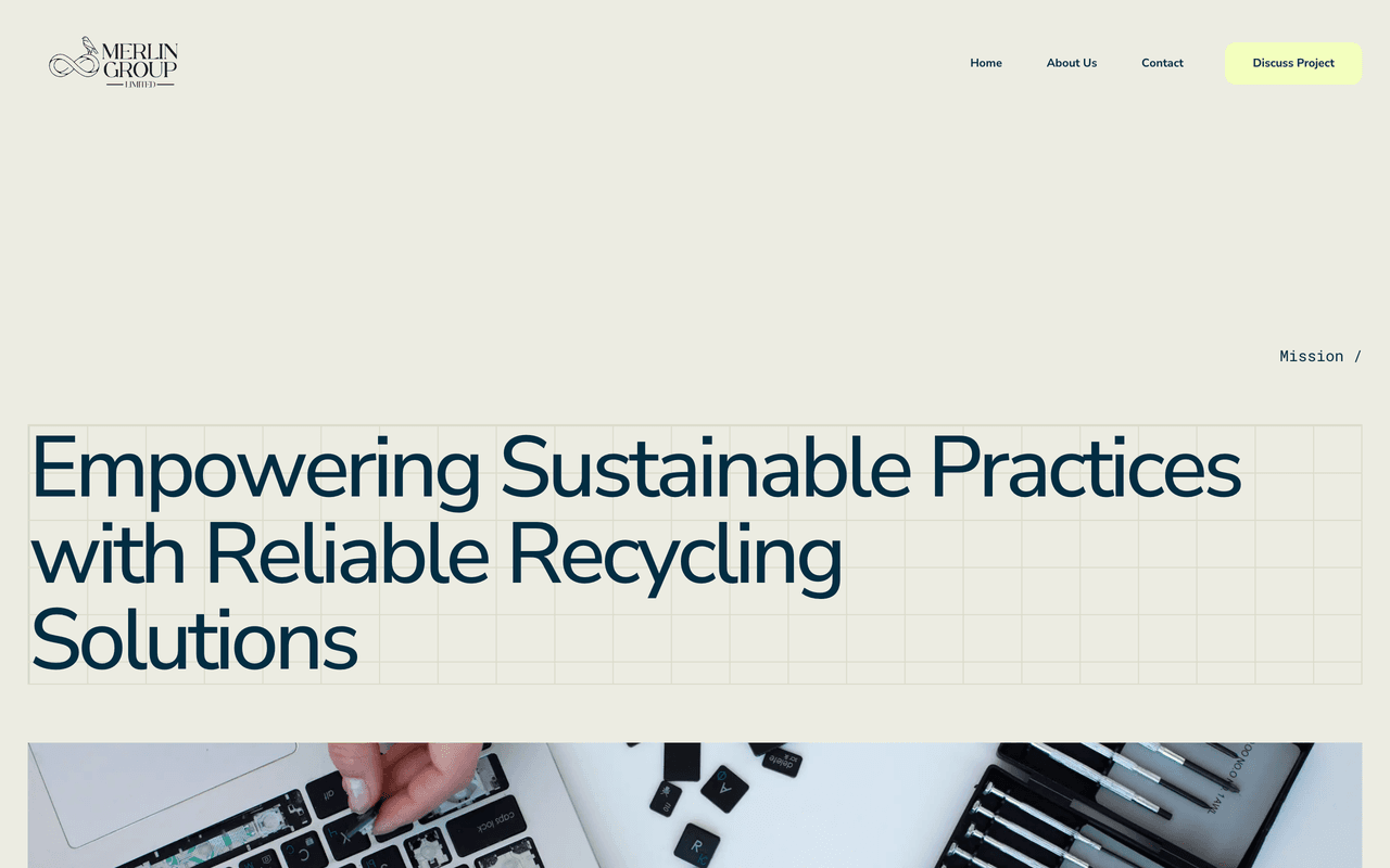 Merlin Group — sustainable IT asset recycling site